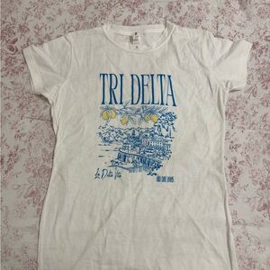 White Tri Delta Graphic T-Shirt